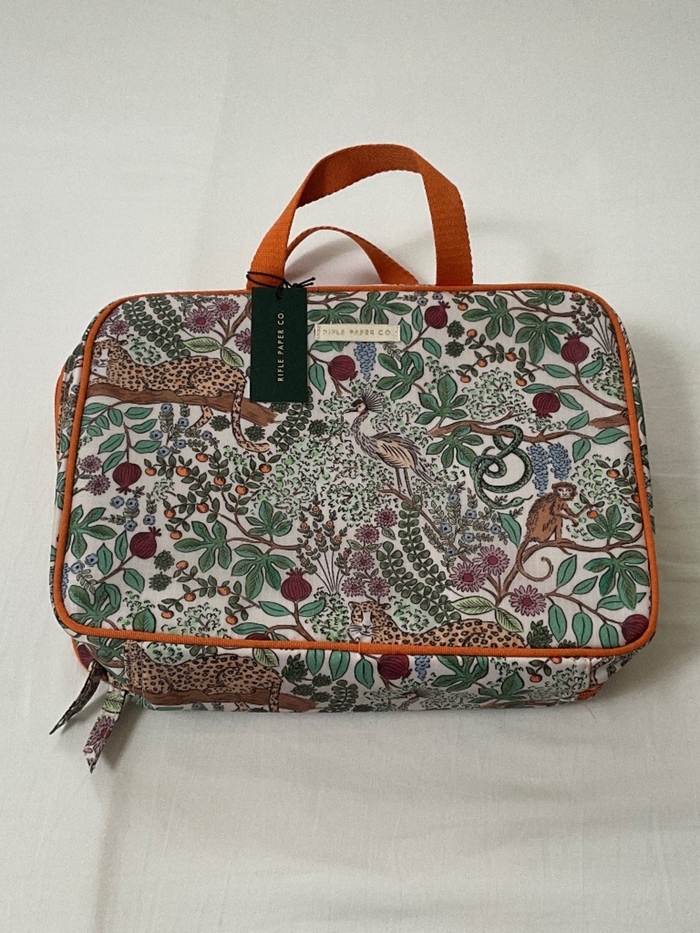 NWT RIFLE PAPER CO. Safari Toiletry Cosmetics Travel Bag